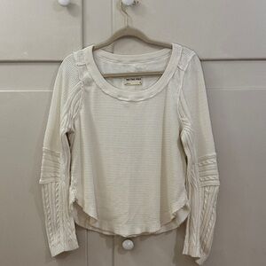Women’s Free People pull over 100% cotton sweater white size medium